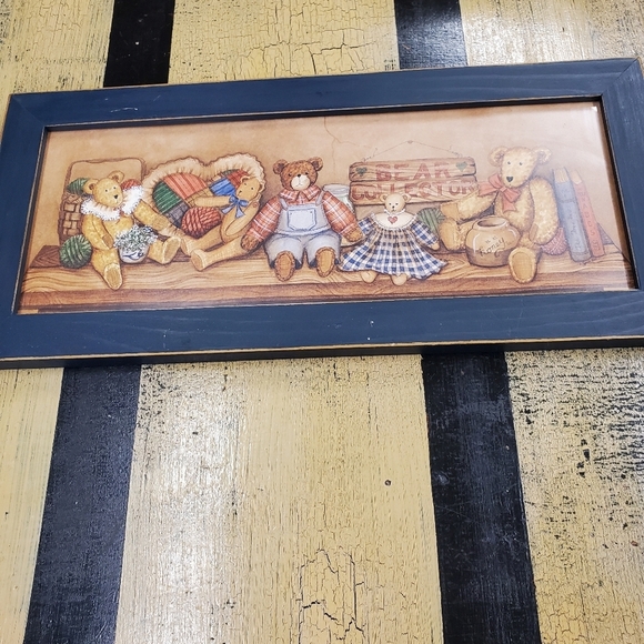 🐻🧸🖼 Bears Picture w/ frame - Picture 1 of 15